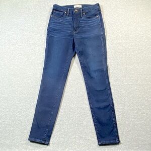 Madewell Jeans Women's 28 Blue 10" Hi Rise Skinny Dark Wash Stretch Casual Denim